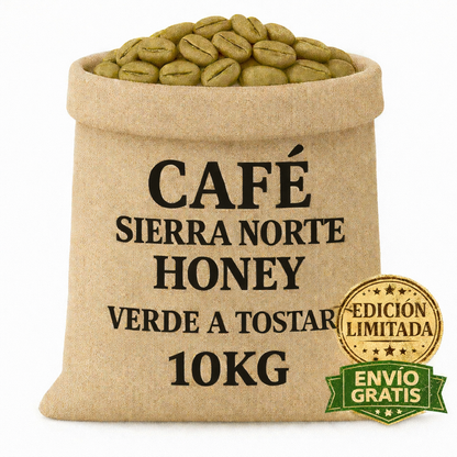 Saco de 10kg de café verde Honey de Oaxaca para tostar – Edición limitada Gapesh